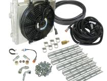 Xtrude Tranmission Cooler with Fan Complete Kit for 5/8in Lines (Silverado/Sierra) BD Diesel