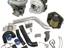Super B Twin Turbo Kit w/FMW Billet Wheel on Secondary Dodge 1994-1998 12-Valve BD Diesel