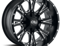 Cast Aluminum Wheels Americana 9101 SB 20x12 Milled Spokes Satin Black 5 On 127/5 On139.7 Bolt Pattern -44 Offset Cali Offroad Wheels