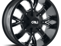 Cast Aluminum Wheels Dirty 9104 SB 20x10 Milled Spokes Satin Black 8 On 165.1/8 On170 Bolt Pattern -19 Offset Cali Offroad Wheels