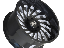 Cast Aluminum Wheels Switchback 9108 GB 22x12 Milled Spokes Gloss Black 6 On 135 Bolt Pattern -51 Offset Cali Offroad Wheels