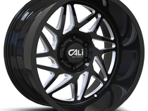 Cast Aluminum Wheels Gemini 9112 GB 20x9 Milled Spokes Gloss Black 6 On 135 Bolt Pattern 0 Offset Cali Offroad Wheels