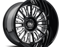 Cast Aluminum Wheels Vertex 9116 BM 24x14 Milled Gloss Black 6 On 135 Bolt Pattern -76 Offset Cali Offroad Wheels