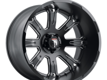 Bomb AT154 Satin Black Milled 22X14 5-127 -76MM 78.1MM Off Road Wheels American Truxx