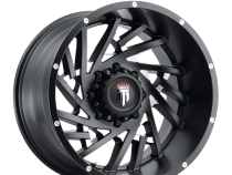 Web AT161 Satin Black Milled 20X12 5-150 -44MM 110.3MM Off Road Wheels American Truxx