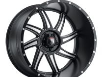 Vortex AT162 Satin Black Milled 24X14 5-127 -76MM 78.1MM Off Road Wheels American Truxx