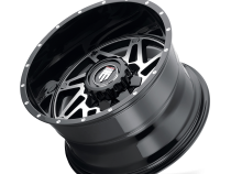 Warrior AT165 Gloss Black Machined 20X10 5-127 -24MM 78.1MM Off Road Wheels American Truxx