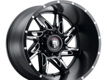 Spyder AT183 Satin Black Milled 20X10 5-127 -24MM 78.1MM Off Road Wheels American Truxx