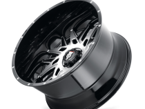 DNA AT184 Gloss Black Machined 20X9 5-127 0MM 78.1MM Off Road Wheels American Truxx