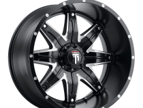 Lonestar AT185 Satin Black Milled 20X10 5-127 -24MM 78.1MM Off Road Wheels American Truxx