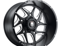 Sweep AT1900 Satin Black Milled 24X14 5-127 -76MM 78.1MM Off Road Wheels American Truxx