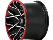Gridlock AT1901 Gloss Black Machined 20X12 5-127 -44MM 78.1MM Off Road Wheels American Truxx