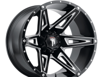Kutz AT1902 Gloss Black Milled 22X14 5-127 -76MM 78.1MM Off Road Wheels American Truxx