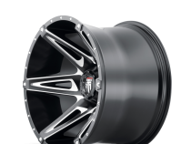 Kutz AT1902 Gloss Black Milled 20X9 6-135 -12MM 106.1MM Off Road Wheels American Truxx