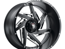 Spiral AT1906 Satin Black Milled 22X12 5-150 -44MM 110.5MM Off Road Wheels American Truxx