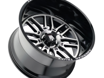 Restless AT1915 Black Machined 20X10 5-127 -25MM 78.1MM Off Road Wheels American Truxx