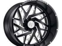 Forged Aries ATF1909 Matte Black Milled 24X14 6-139.7 -76MM 106.1MM Off Road Wheels American Truxx Forged
