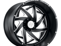 Forged Kronos ATF1910Twisted Black Milled 24X14 6-139.7 -76MM 106.1MM Off Road Wheels American Truxx Forged