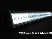 52 Inch Dual Row 5D Optic OSRAM LED Bar Spot Cali Raised LED