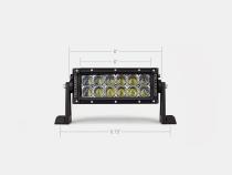8 Inch Dual Row 5D Optic OSRAM LED Light Bar Cali Raised LED