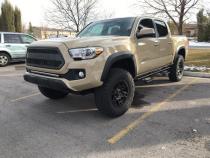 16-21 Tacoma 32 Inch Lower Bumper Flush Slim Light Bar Mounting Brackets Cali Raised LED