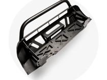 16-Up Tacoma Stealth Bumper 32 Inch LED Bar Spot Beam No Switch Relocation Mounts Only No Winch No D-Ring Cali Raised LED