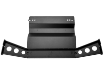 2005-2015 Toyota Tacoma Transfer Case Skid Plate - Aluminum Powercoat Black Cali Raised LED