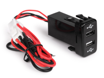 Toyota USB Outlet For OEM Opening on Vehicle Cali Raised LED