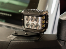Ditch Light Mount Kit Fits 21-Present Ford Bronco Raptor - (2) 3X2 18W Amber LED Pods/(2) 3X2 18W Amber LED Pods Cali Raised LED