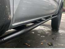 Trail Edition Rock Sliders Fits 24-Present Toyota Tacoma - Double Cab Short Bed/No Kick Out/Powdercoat Cali Raised LED