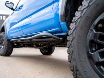 Trail Edition Rock Sliders Fits 24-Present Toyota Tacoma - Double Cab Long Bed/No Kick Out/Raw Cali Raised LED