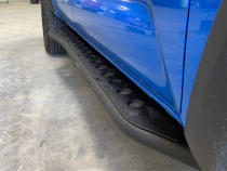 Step Edition Rock Slider For 24-Present Toyota Tacoma/Double Cab Long Bed W/ No Kick Out/No Filler Plate/Raw Steel Cali Raised LED