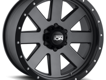 Cast Aluminum Wheels 134 GY 18x9 Black Beadlock Matte Gunmetal Gray 5 On 127 Bolt Pattern 0 Offset ION Wheels