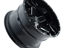 Cast Aluminum Wheels 141 GB 20x12 Milled Spokes Gloss Black 5 On 127/5 On 139.7 Bolt Pattern -44 Offset ION Wheels