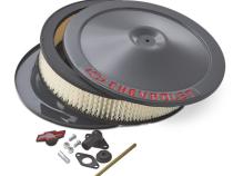 Air Cleaner Kit 14 Inch Diameter Shark Gray Chevrolet Red Emblems Proform
