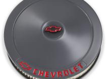 Air Cleaner Kit 14 Inch Diameter Shark Gray Chevrolet Red Emblems Proform