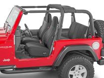 Jeep Wrangler Neoprene Seat Covers for 97-02 Jeep Wrangler TJ Black Diver Down