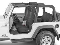 Jeep Wrangler Neoprene Seat Covers for 03-06 Jeep Wrangler TJ Black Diver Down