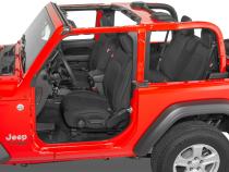 Jeep Wrangler Neoprene Seat Covers for 18-20 Jeep Wrangler JL 2-Door Black Diver Down