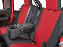 Jeep Wrangler Neoprene Seat Covers for 18-20 Jeep Wrangler JL Unlimited 4-Door w/Leather Interior Black Diver Down