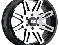 Cast Aluminum Wheels 142 BK 17x9 Machined Spokes Black 5 On 127 Bolt Pattern -12 Offset ION Wheels