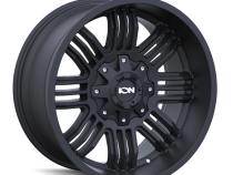 Cast Aluminum Wheels 144 MB 20x10 Matte Black 5 On 127/5 On 139.7 Bolt Pattern -19 Offset ION Wheels