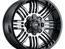 Cast Aluminum Wheels 144 GB 20x9 Machined Gloss Black 5 On 127/5 On 139.7 Bolt Pattern 18 Offset ION Wheels