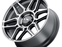 Cast Aluminum Wheels 146 MB 17x9 Machined Dark Tint Matte Black 5 On 127 Bolt Pattern 0 Offset ION Wheels