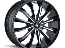 Cast Aluminum Wheels Fusion 341 GBM 22x9.5 Machined Face Gloss Black 5 On 114.3/5 On 120 Bolt Pattern 35 Offset Mazzi Wheels