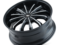 Cast Aluminum Wheels Fusion 341 GBM 18x7.5 Machined Face Gloss Black 4 On 100/4 On 114.3 Bolt Pattern 40 Offset Mazzi Wheels