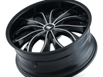 Cast Aluminum Wheels Hustler 342 GBM 20x8.5 Machined Face Gloss Black 5 On 108/5 On 114.3 Bolt Pattern 35 Offset Mazzi Wheels