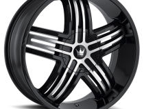 Cast Aluminum Wheels Entice 368 GBM 22x9.5 Machined Face Gloss Black 5 On 115/5 On 139.7 Bolt Pattern 18 Offset Mazzi Wheels