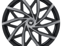 Cast Aluminum Wheels Big Easy 372 MBM 24x9.5 Machined-Dark Tint Matte Black 5 On 115/5 On 120 Bolt Pattern 18 Offset Mazzi Wheels