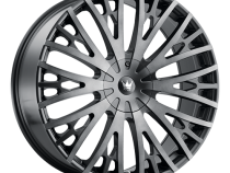 Cast Aluminum Wheels Twist Tie 373 24x9.5 Machined-Dark Tint Matte Black 5 On 115/5 On 120 Bolt Pattern 18 Offset Mazzi Wheels